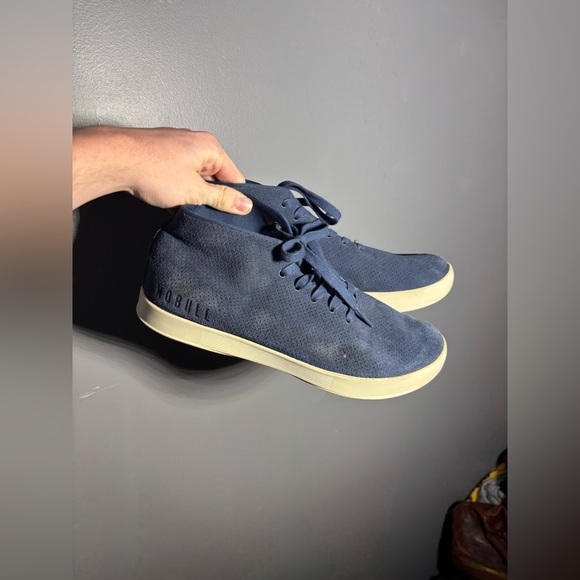 NOBULL Nobull Suede Mid Men's Trainers Navy Size 10.5 - Picture 2 of 8